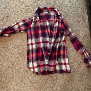 Pink flannel worn once
